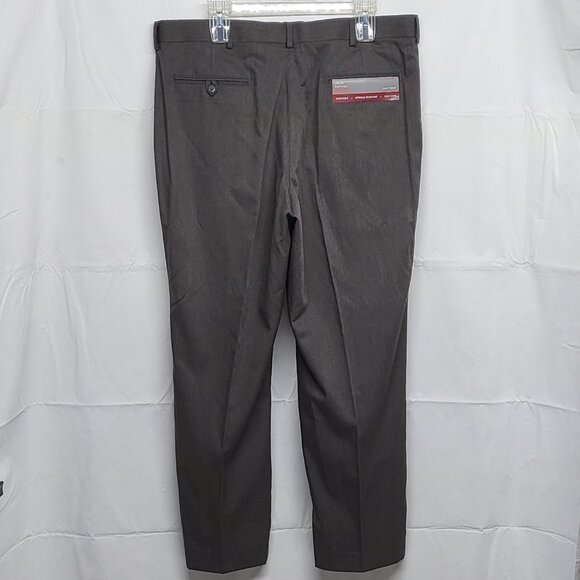 Louis Raphael Rosso Mens Dress Pants 38 X 29 Classic Wrinkle Free Easy Care Gray - Picture 7 of 15